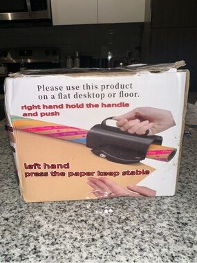 Black Handheld Paper Cutter for Home Office Stationery